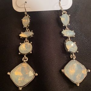 Charming Charlie,White Light Dangle Earrings, ,Beautiful ❤️💜🔥💚🔥🧡🔥